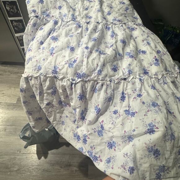 LoveShackFancy x Target Gemma Maxi Dress White Floral Puff Sleeve Size XS - Picture 5 of 9